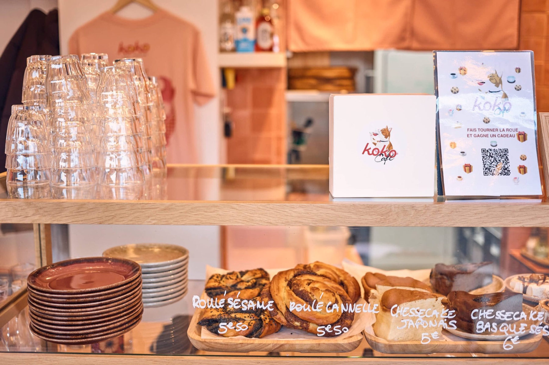 Vitrine pâtisserie Koko Café